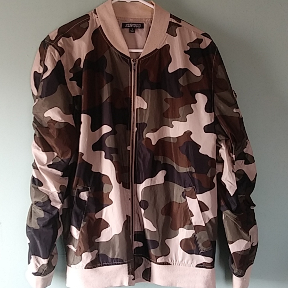 Elwood Camo Print Bomber Jacket